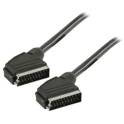 Valueline SCART, 1.50m Câble SCART 1,5 m SCART (21-pin) Noir