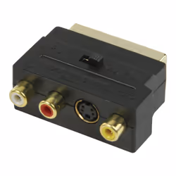 Valueline SCART/3x RCA + S-Video SCART (21-pin) 3 x RCA + S-Video Noir