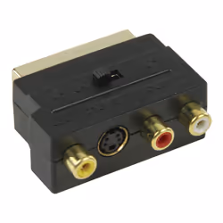 Valueline SCART/3x RCA + S-Video SCART (21-pin) 3 x RCA + S-Video Noir - Vue supplémentaire 4