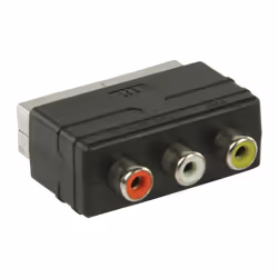 Valueline VLVP31900B câble vidéo et adaptateur SCART (21-pin) 3 x RCA Noir