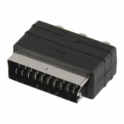 Valueline VLVP31901B câble vidéo et adaptateur SCART (21-pin) 3 x RCA Noir