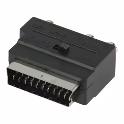 Valueline VLVP31902B câble vidéo et adaptateur SCART (21-pin) 3 x RCA + S-Video Noir