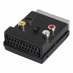 Valueline VLVP31903B câble vidéo et adaptateur SCART (21-pin) 3 x RCA + S-Video Noir