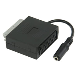 Valueline VLVP31930B02 Câble SCART 0,2 m Scart + 3.5mm Noir
