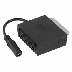 Valueline VLVP31930B02 Câble SCART 0,2 m Scart + 3.5mm Noir
