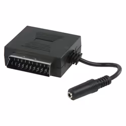 Valueline VLVP31930B02 Câble SCART 0,2 m Scart + 3.5mm Noir