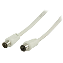 Valueline VLSP40000W100 câble coaxial 10 m Blanc