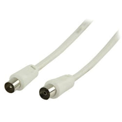 Valueline Coax, 1.5m câble coaxial 1,50 m Blanc