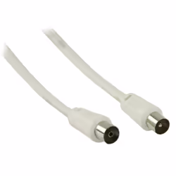 Valueline Coax, 1.5m câble coaxial 1,50 m Blanc