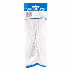 Valueline VLSP40100W15 câble coaxial 1,5 m Blanc