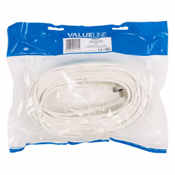 Valueline VLSP40110W250 câble coaxial 25 m Blanc