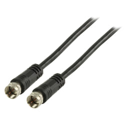 Valueline VLSP41000B30 câble coaxial 3 m F Noir