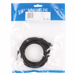 Valueline VLSP41000B30 câble coaxial 3 m F Noir