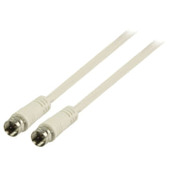 Valueline VLSP41000W10 câble coaxial 1 m Blanc