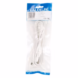 Valueline VLSP41000W10 câble coaxial 1 m Blanc