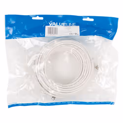 Valueline VLSP41000W150 câble coaxial 15 m Blanc