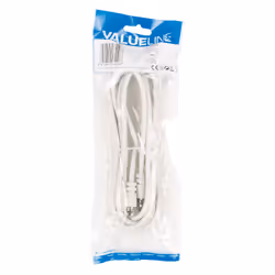 Valueline VLSP41000W20 câble coaxial 2 m F Blanc