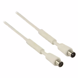 Valueline VLSB40010W50 câble coaxial 5 m Blanc