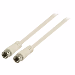 Valueline VLSB41000W20 câble coaxial 2 m F Blanc