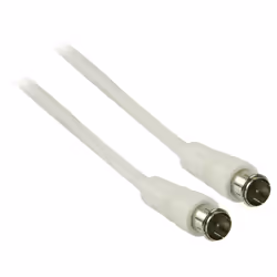 Valueline VLSB41300W10 câble coaxial 1 m F Blanc