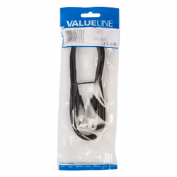Valueline 1m BNC m/m câble coaxial Noir