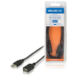Valueline VLCB60010B20 câble USB 2 m USB 2.0 USB A Noir