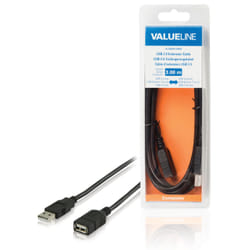 Valueline VLCB60010B30 câble USB 3 m USB 2.0 USB A Noir