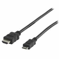 Valueline VLMB34500B20 câble HDMI 2 m HDMI Type A (Standard) HDMI Type C (Mini) Noir