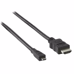 Valueline VLMB34700B20 câble HDMI 2 m HDMI Type A (Standard) HDMI Type D (Micro) Noir
