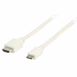 Valueline VLMB34500W10 câble HDMI 1 m HDMI Type A (Standard) HDMI Type C (Mini) Blanc