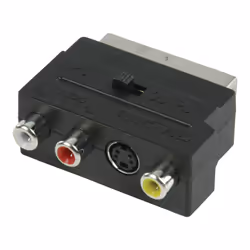 Valueline SCART/SVHS + 3x RCA SCART 21p Noir