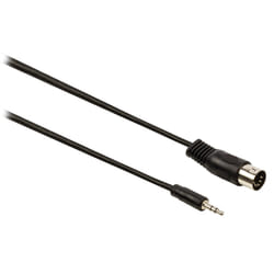 Valueline VLAP20100B10 câble audio 1 m DIN (5-pin) 3,5mm Noir