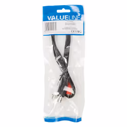Valueline VLAP20200B10 câble audio 1 m DIN (5-pin) 2 x RCA Noir, Rouge, Blanc
