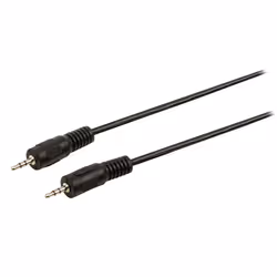 Valueline VLAP21000B10, 2,5 mm, Mâle, 2,5 mm, Mâle, 1 m, Noir