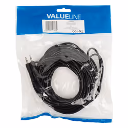 Valueline VLAP22000B100 câble audio 10 m 3,5mm Noir