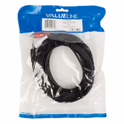 Valueline VLAP22200B150 câble audio 15 m 3,5mm 2 x RCA Noir, Rouge, Blanc