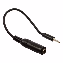 Valueline VLAP22550B02 câble audio 0,2 m 3,5mm 6,35 mm Noir