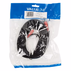 Valueline VLAP24200B100 câble audio 10 m 2 x RCA Noir, Rouge, Blanc