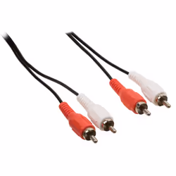 Valueline VLAP24200B15, 2 x RCA, Mâle, 2 x RCA, Mâle, 1,5 m, Noir, Rouge, Blanc