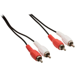 Valueline VLAP24200B15 câble audio 1,5 m 2 x RCA Noir, Rouge, Blanc