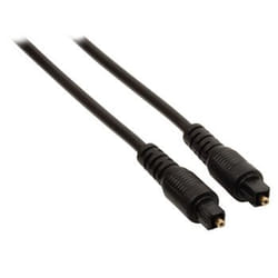 Valueline Toslink, 1m câble audio Noir