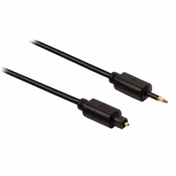 Valueline Toslink/3.5mm, 1m, TOSLINK, Mâle, 3,5mm, Mâle, 1 m, Noir