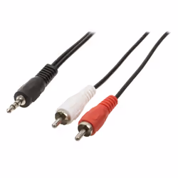 Valueline VLAB22200B30 câble audio 3 m 3,5mm 2 x RCA Noir, Rouge, Blanc