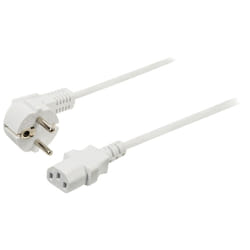 Valueline VLEP10000W30 câble électrique Blanc 3 m Prise d'alimentation type F Coupleur C13