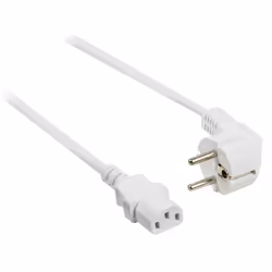Valueline VLEP10000W30 câble électrique Blanc 3 m Prise d'alimentation type F Coupleur C13