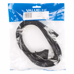 Valueline VLEP11040B50 câble électrique Noir 5 m CEE7/16 Coupleur C7 - Vue supplémentaire 2