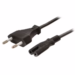 Valueline VLEB11040B20 câble électrique Noir 2 m CEE7/16 Coupleur C7