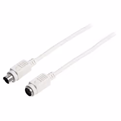 Valueline VLCP51100I50, 5 m, Mâle, Femelle, Ivoire, 195 mm, 245 mm