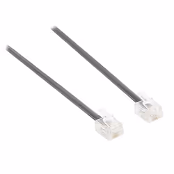 Valueline VLTP90200B50, 5 m, RJ-11 (4/6), RJ-11 (4/6), Noir, Mâle, Mâle