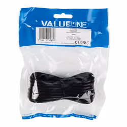 Valueline VLTP90200B50 câble de téléphone 5 m Noir